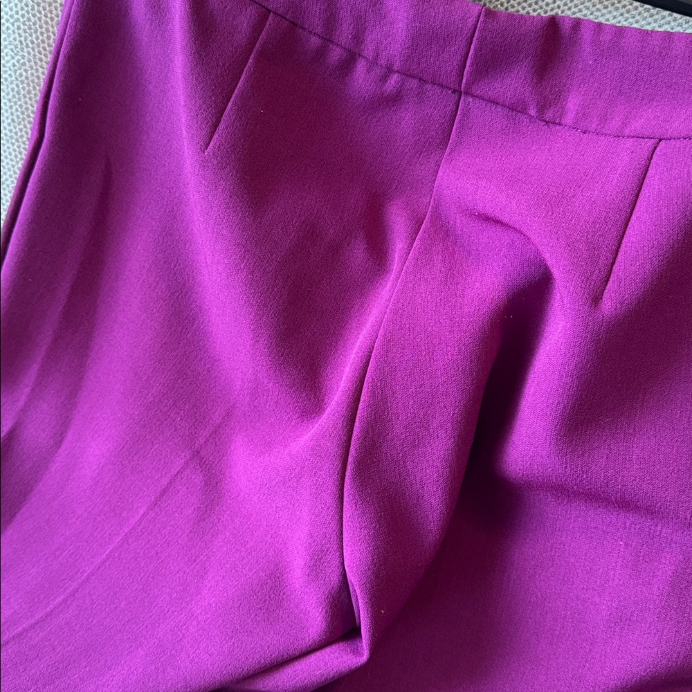 Deep Purple Women's Purple Dark Magenta Undertone Work Office Trouser Pants - Picture 11 of 16